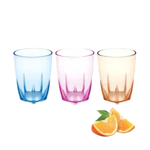 Aqua Acrylic Tumbler 6PC Transparent