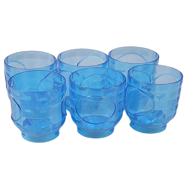 Diamond Acrylic Tumblers - Pack of Six