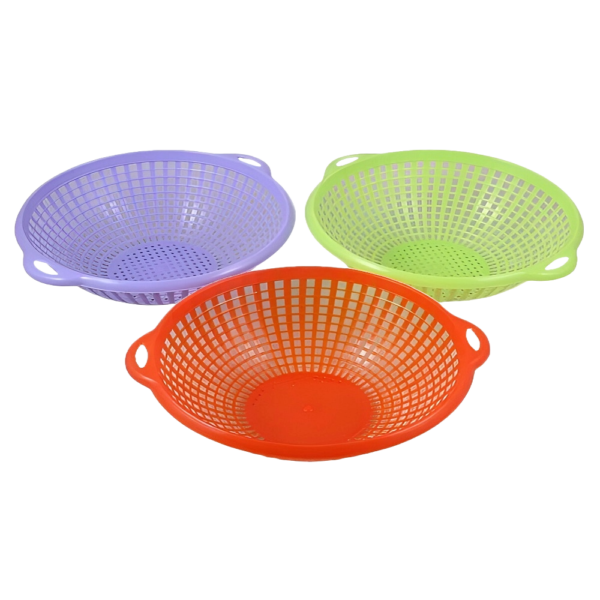 Multi-Colour Perforated Colanders Pack of Three