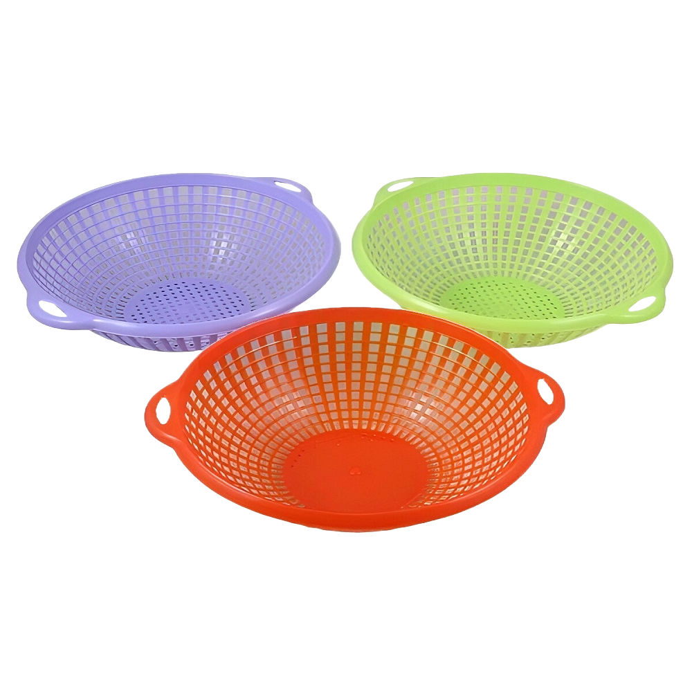 Multi-Colour Perforated Colanders Pack of Three