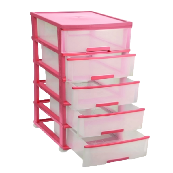 5 Drawer Plastic Storage