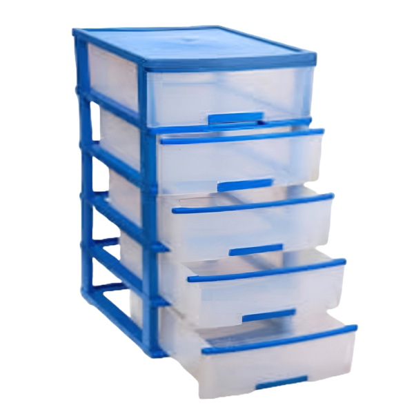 5 Drawer Plastic Storage