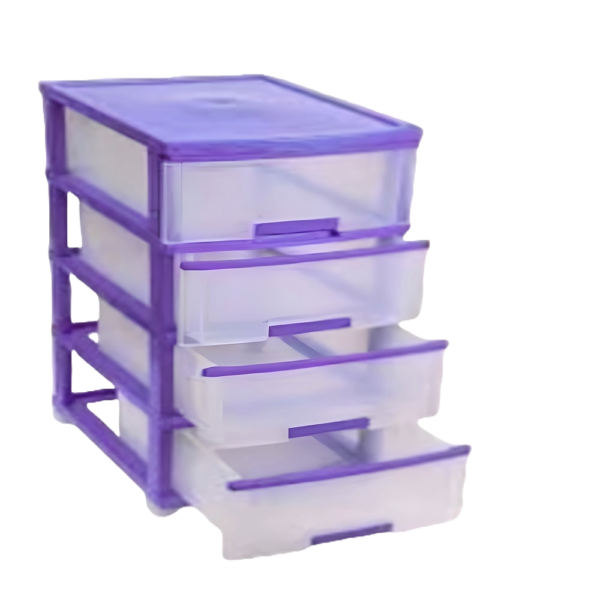 4 Drawer Plastic Storage