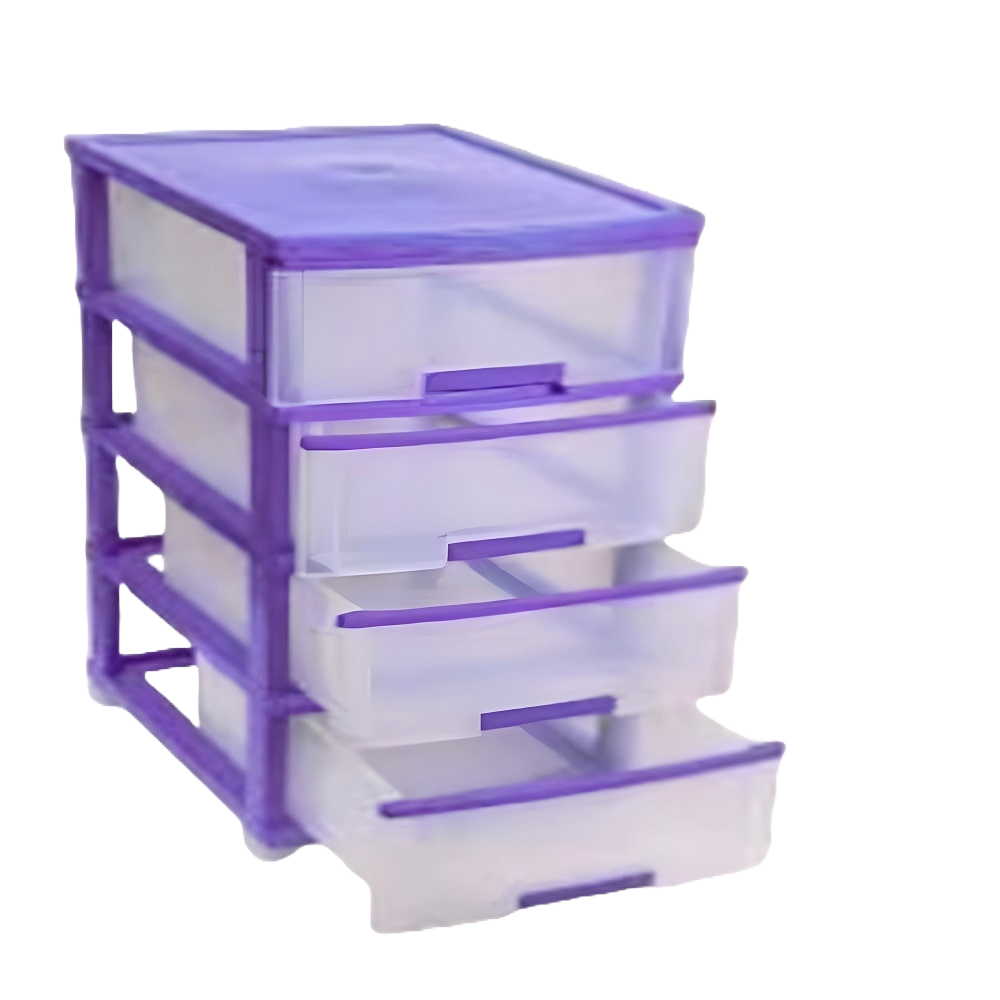 4 Drawer Plastic Storage