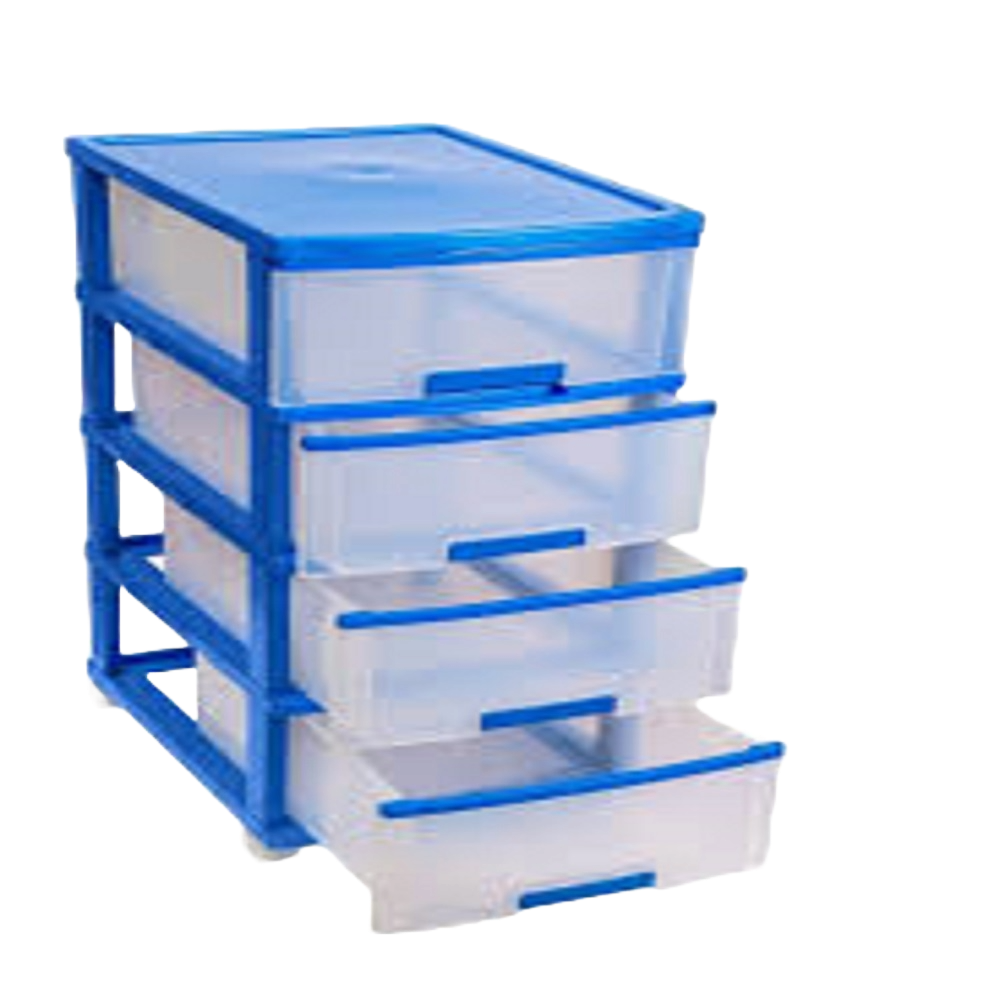 4 Drawer Plastic Storage